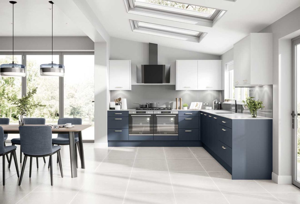 Indigo Blue is the New Kitchen Design Classic Hill Kitchen Company